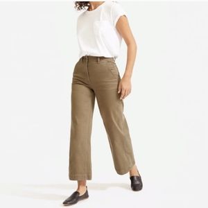 EVERLANE The Wide-Leg Crop Pants in Regular, Size 8